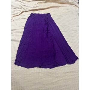 Honours Maxi Skirt Womens L Purple Boho Cottagecore Flowy Artsy Indie Fairy